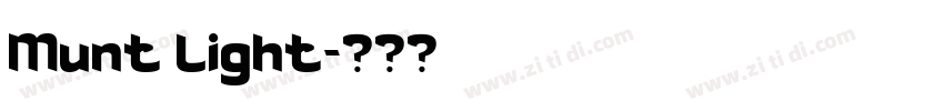 Munt light字体转换